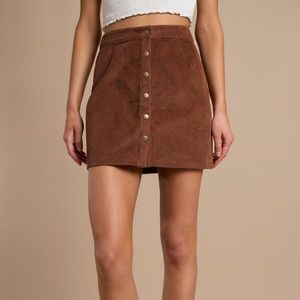 Corduroy A-Line Skirt
